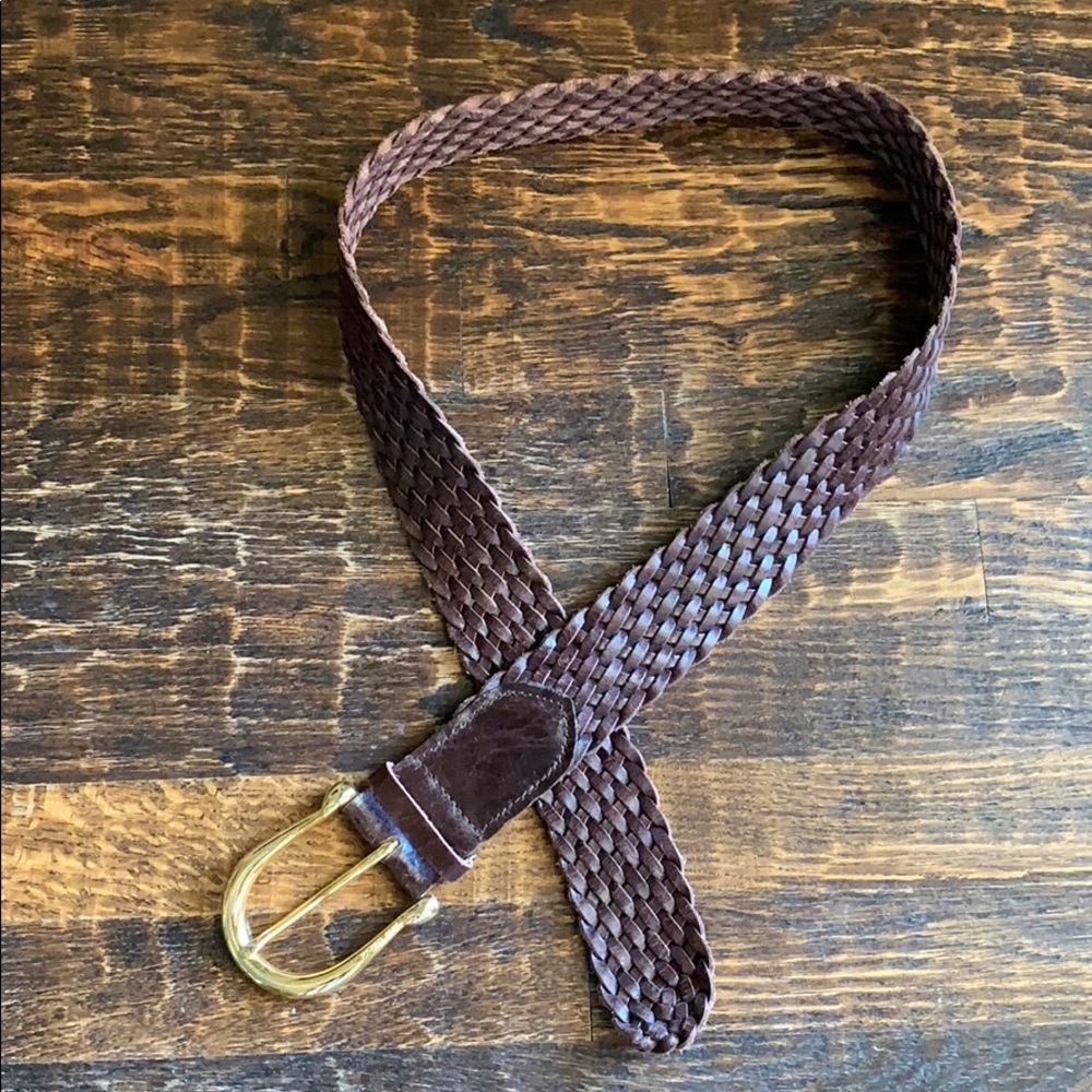 Michael Kors belt-brown/gold buckle